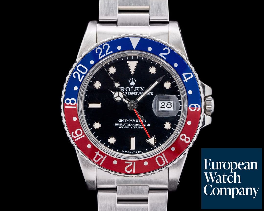 Image of Rolex 16750 GMT-Master SS Black Dial Circa. 1984