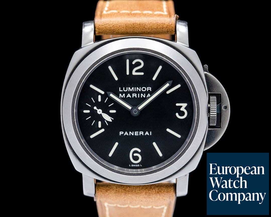 Image of Panerai PAM00004 Luminor Marina Black PVD SS Black Dial