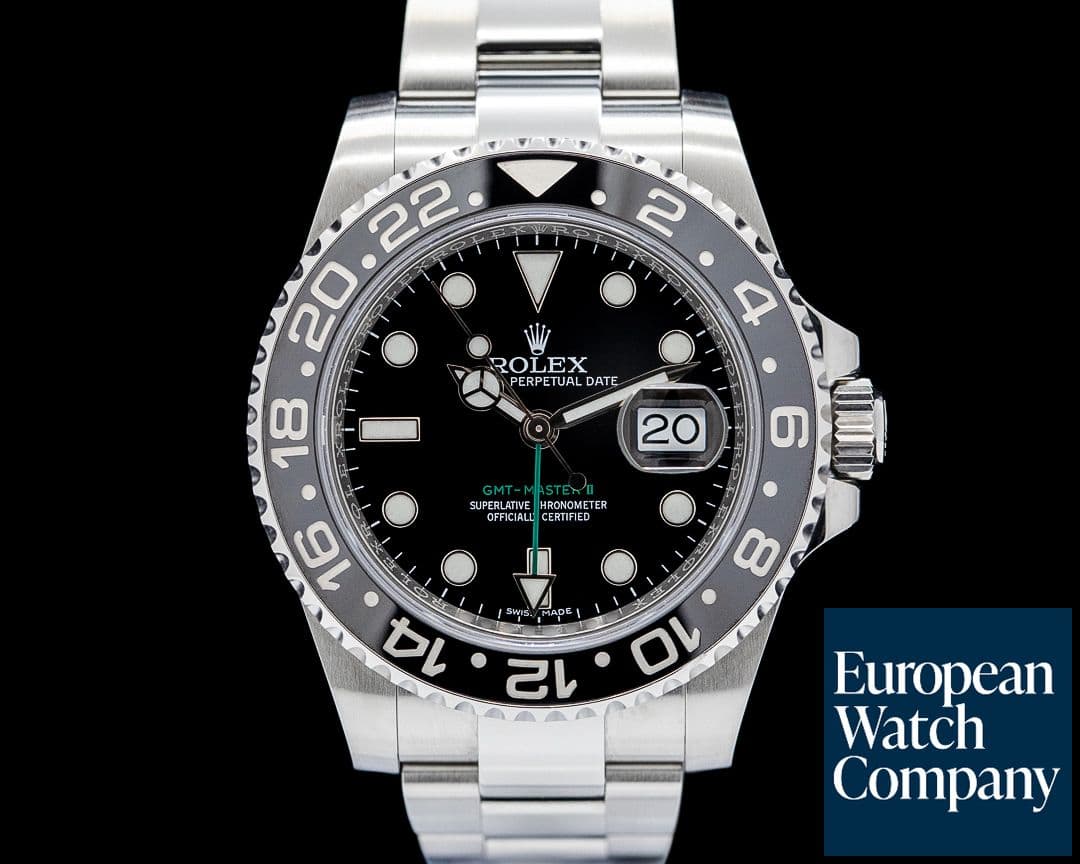 Image of Rolex 116710LN GMT-Master II Ceramic SS Black Dial