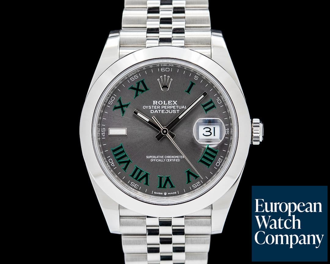 Image of Rolex 126300 Datejust 41 Jubilee SS Slate Roman Dial