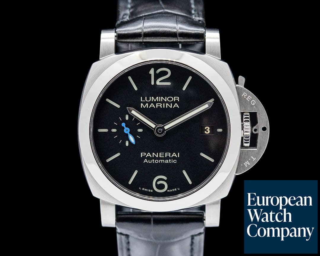 Image of Panerai PAM01272 Luminor Marina Quaranta SS Black Dial