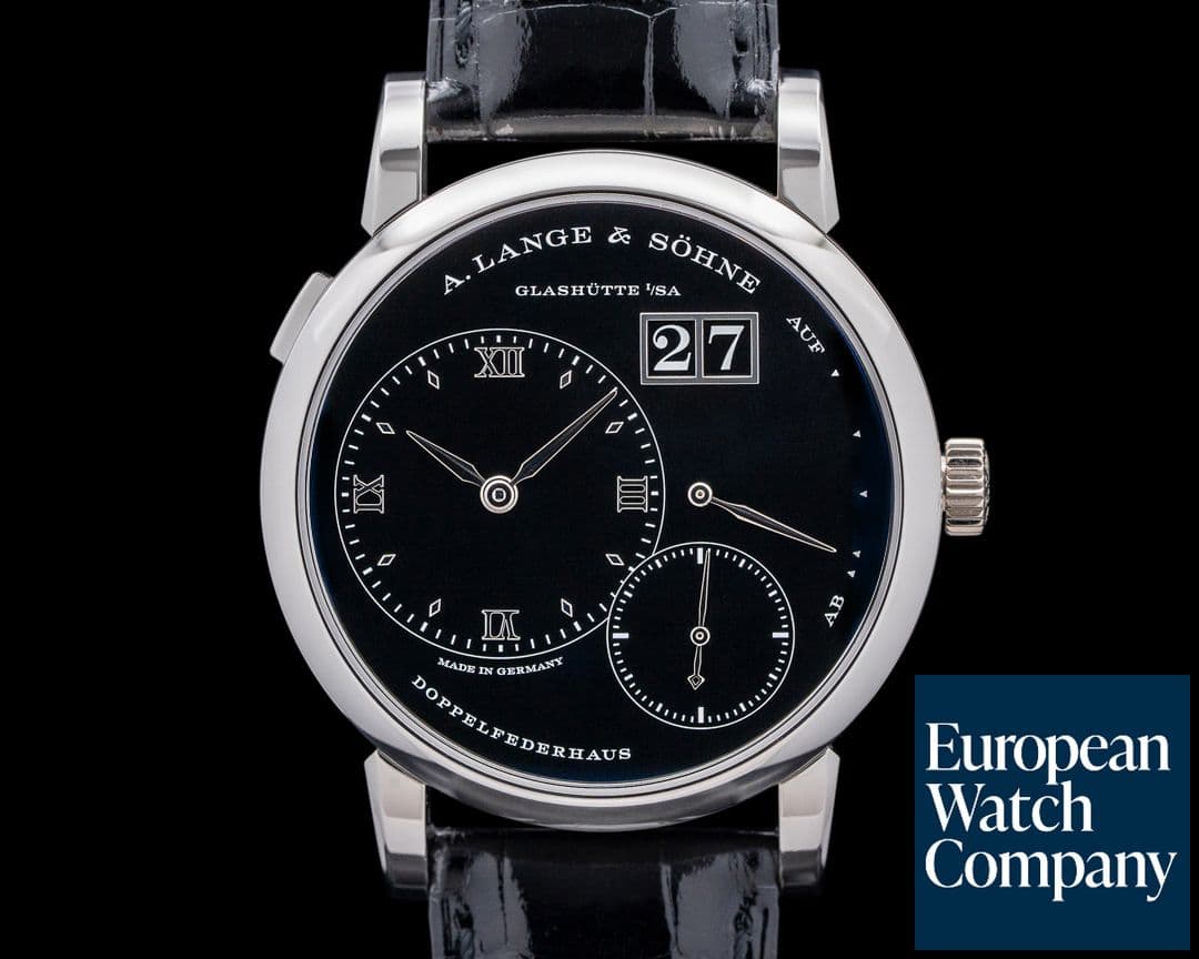 Image of A. Lange and Sohne 191.062 Lange 1 "30th Anniversary" Platinum Black Onyx Dial LIMITED