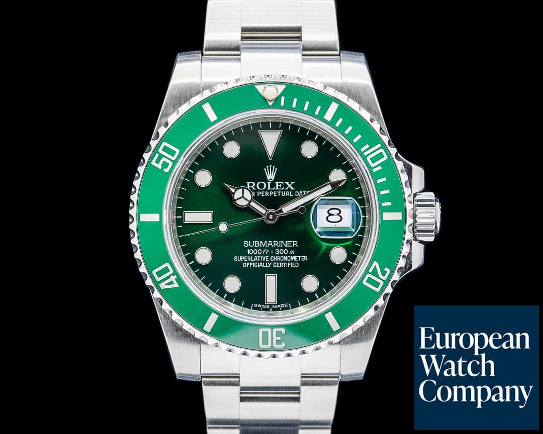 Image of Rolex 116610LV Submariner Hulk SS Green Dial