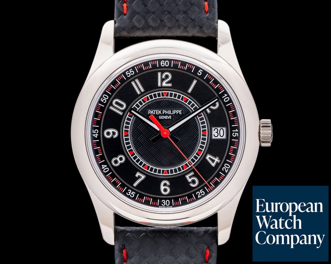 Image of Patek Philippe 6007G-010 Calatrava 18K White Gold Black Carbon Dial