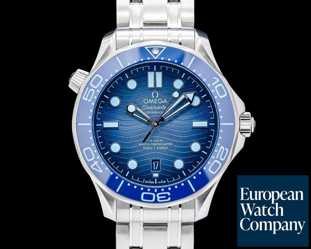 Image of Omega Seamaster Diver 300M SS Summer Blue Ceramic Dial 2025.