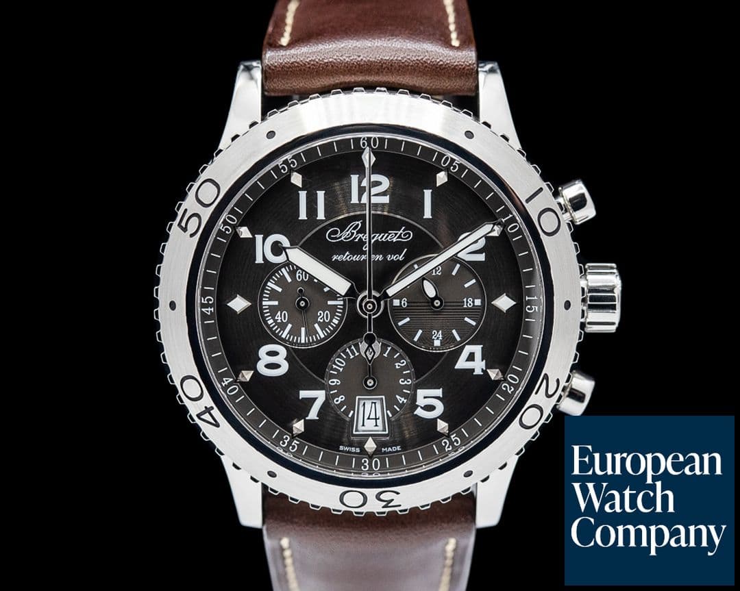 Image of Breguet 3810ST Type XXI Flyback Chronograph SS Gray Dial