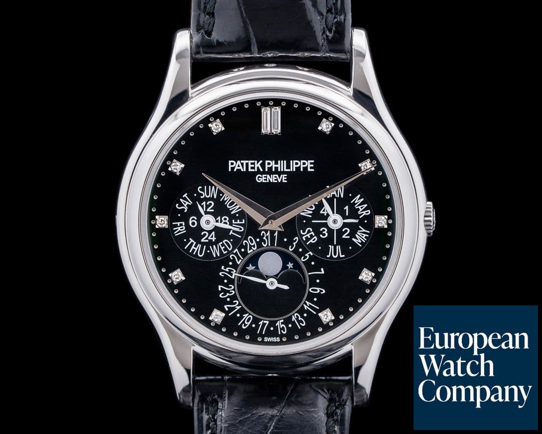 Image of Patek Philippe 5140P Perpetual Calendar Grand Complication Platinum Black Diamond Dial