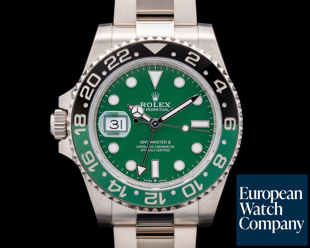 Image of Rolex GMT-Master II 18K White Gold Green Dial 2025