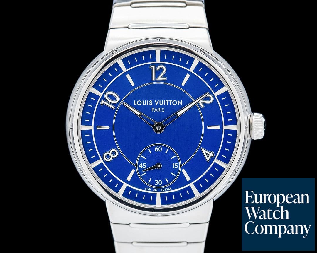 Image of Louis Vuitton W1ST20 Tambour 40MM Automatic SS Blue Dial 2024