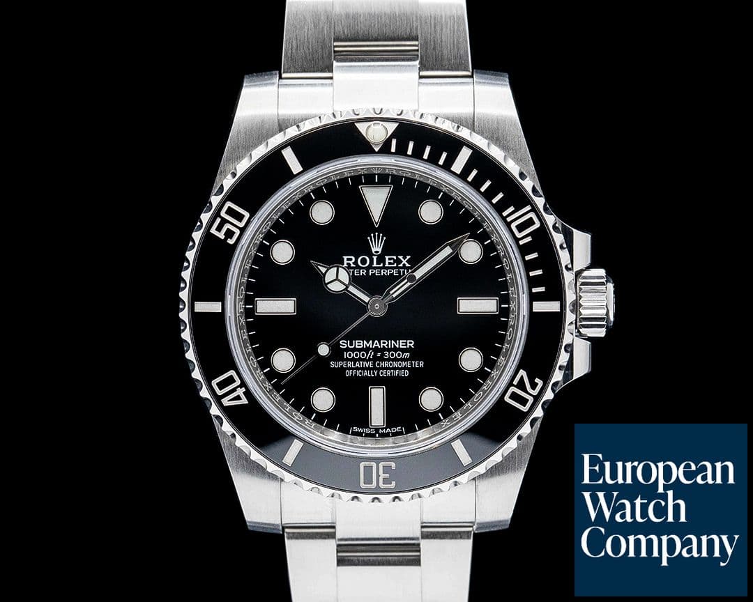 Image of Rolex 114060 Submariner Ceramic Bezel SS Black Dial