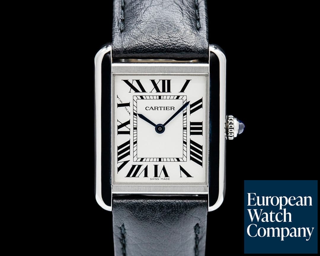 Image of Cartier WSTA0030 Tank Solo SS Silver Dial