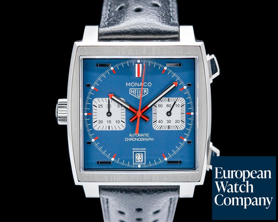 Image of TAG Heuer CAW211P.FC6356 Monaco Calibre 11 Automatic SS Blue Dial