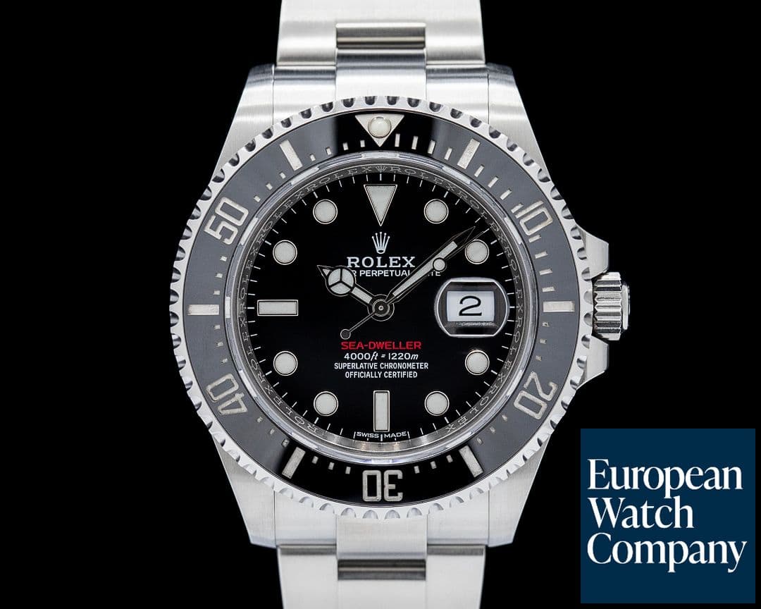 Image of Rolex 126600 Sea Dweller RED 50th Anniversary SS Black Dial