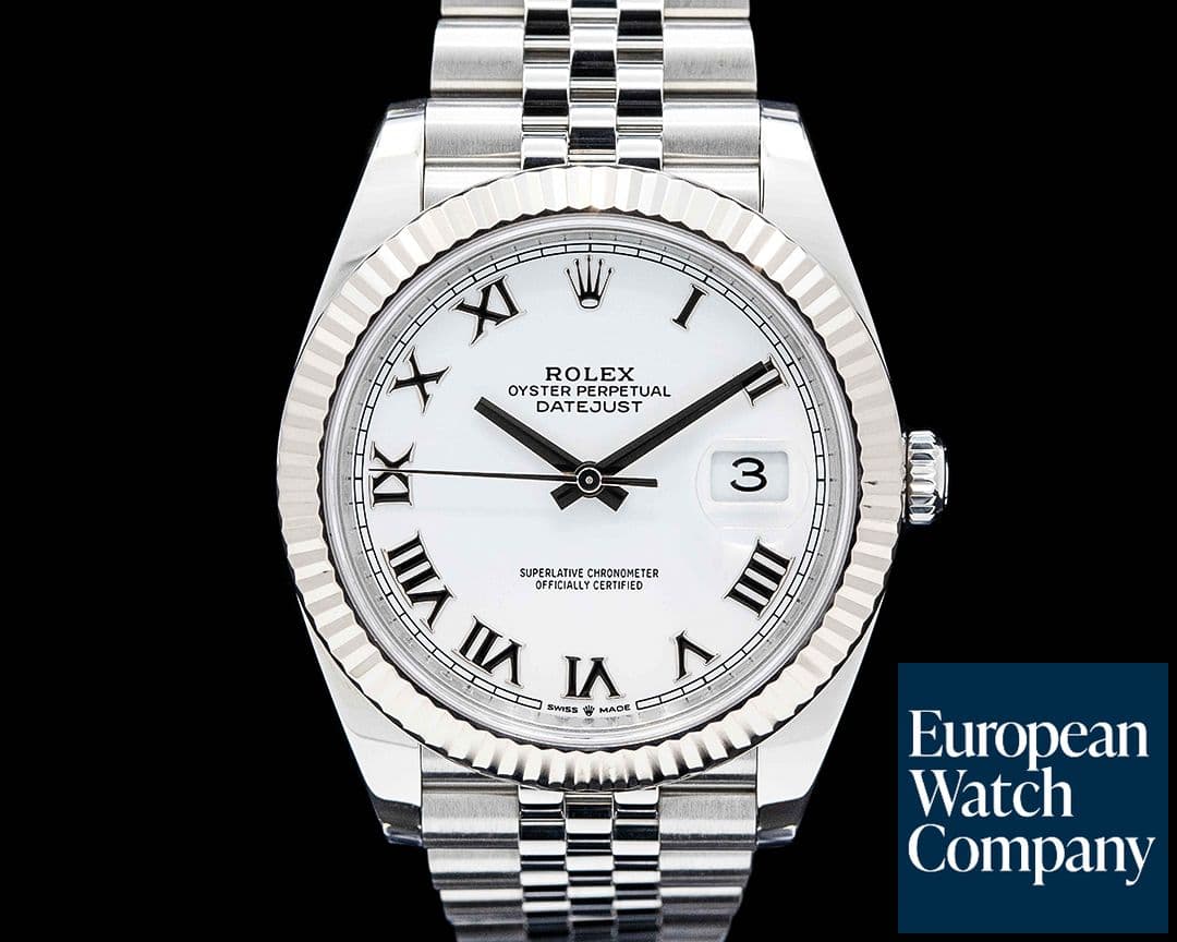 Image of Rolex 126334 Datejust 41 SS / 18K White Gold White Dial
