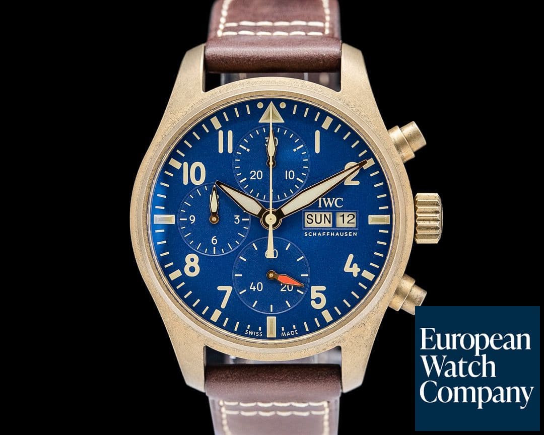 Image of IWC IW388109 Pilot Chronograph 41MM Bronze Blue Dial