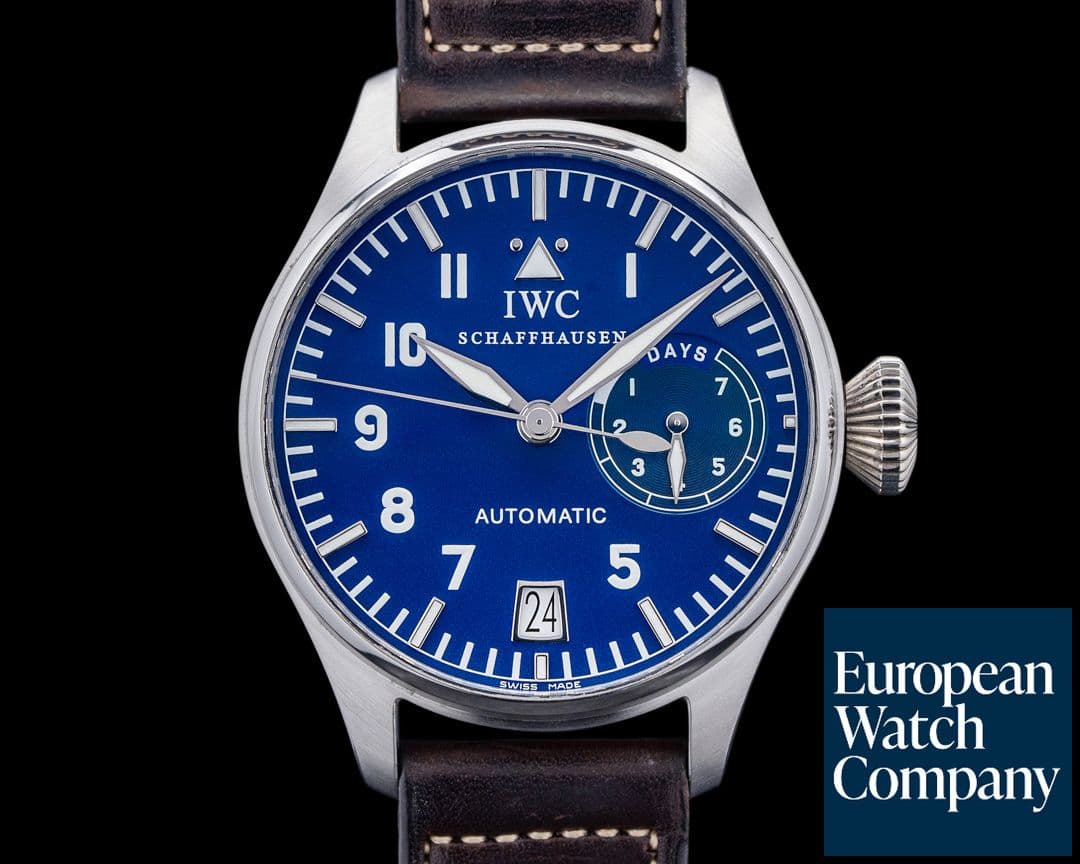 Image of IWC IW500202 Big Pilot Platinum Blue Dial