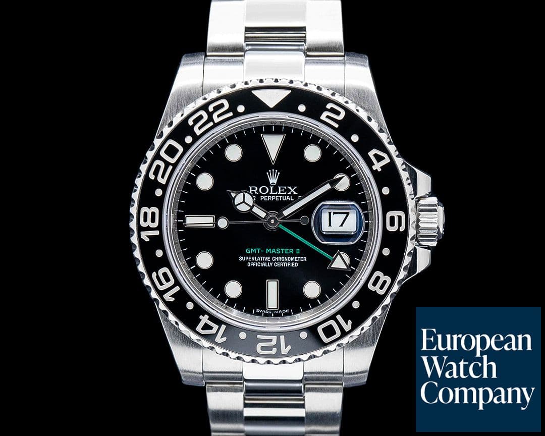 Image of Rolex 116710LN GMT-Master II Ceramic SS Black Dial