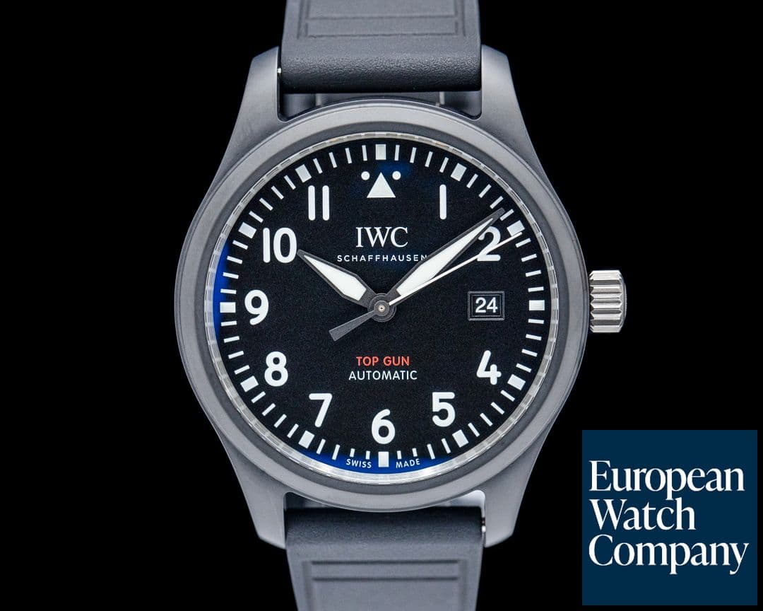 Image of IWC IW326906 Pilot's Watch Automatic TOP GUN Ceramic Black Dial