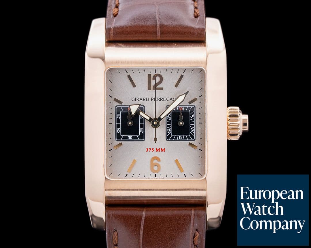 Image of Girard-Perregaux Ferrari Chronograph 18K Rose Gold Silver Dial LIMITED