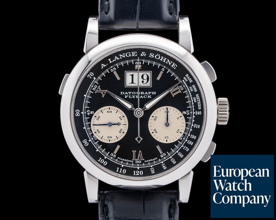 Image of A. Lange and Sohne 403.035F Datograph Flyback Platinum Black Dial