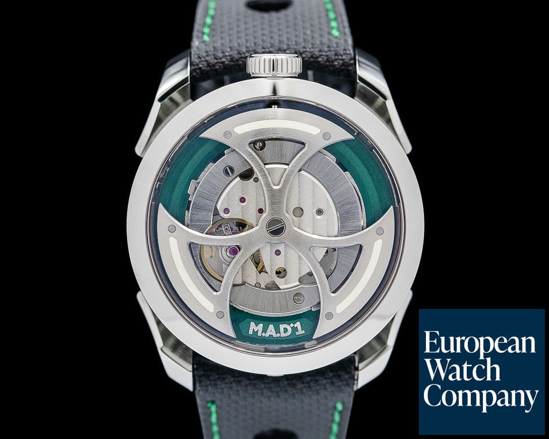Image of MB&F M.A.D. 1 "Lucky Clover" SS Green Dial