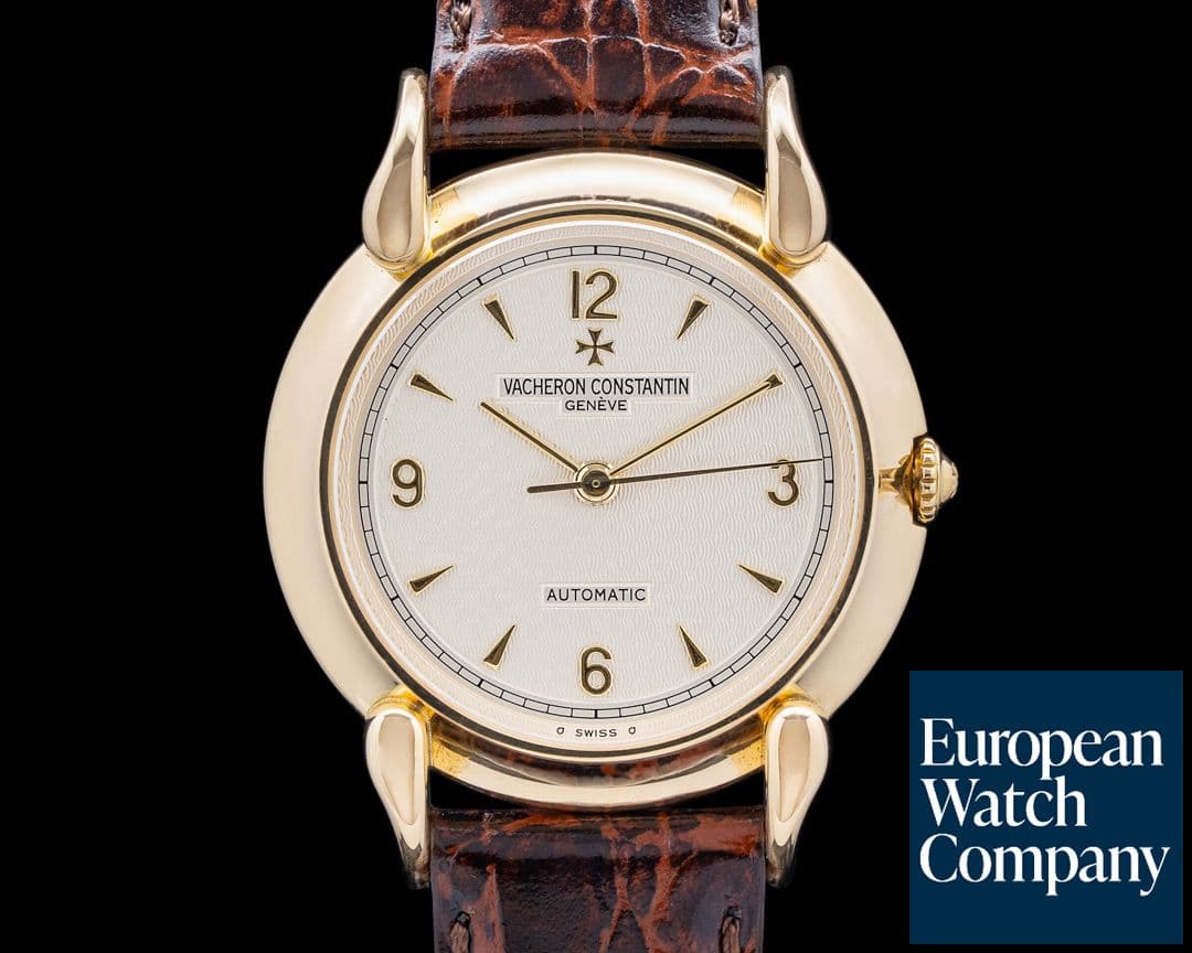Image of Vacheron Constantin 48003 Les Historiques 18K Yellow Gold Silver Guilloche Dial