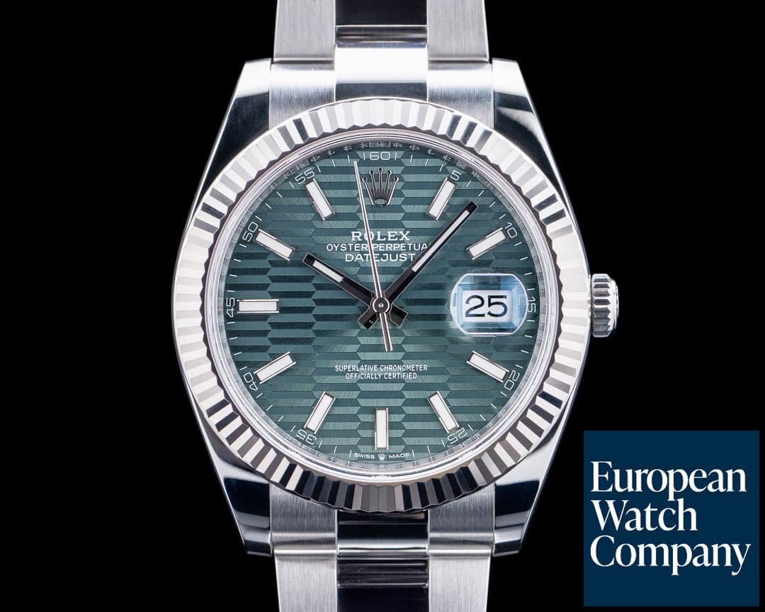 Image of Rolex 126334 Datejust 41MM SS Green Motif Dial