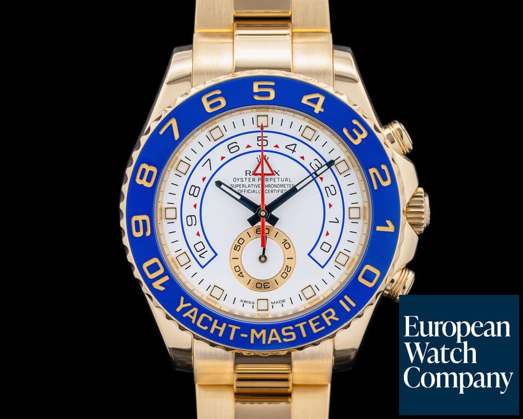 Image of Rolex 116688 Yacht-Master II 18K Yellow Gold White Dial