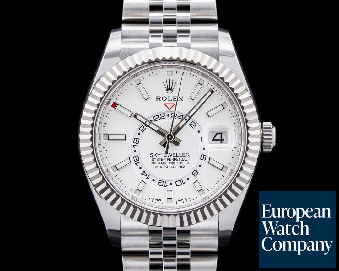 Image of Rolex 326934 Sky Dweller SS White Dial