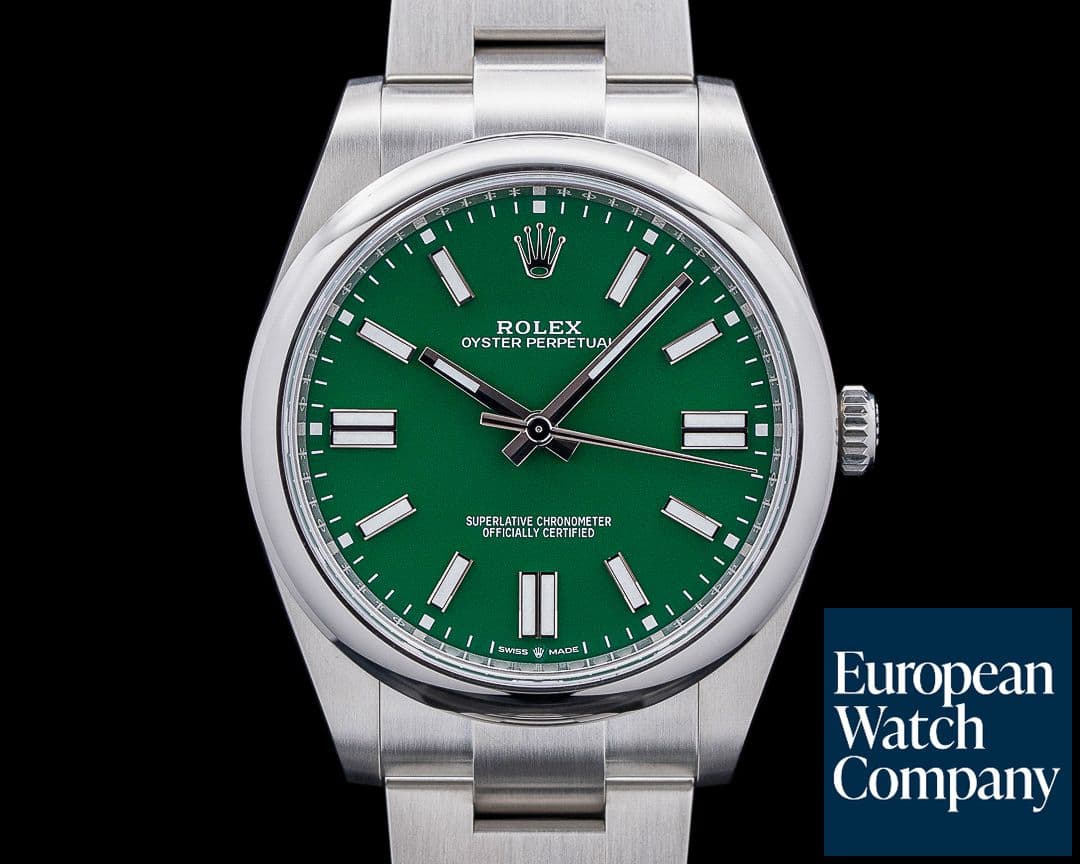 Image of Rolex 124300 Oyster Perpetual 41 SS Green Dial