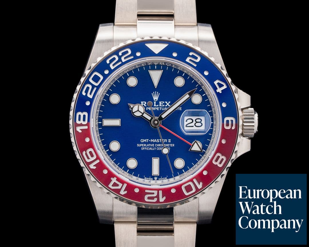Image of Rolex 126719BLRO GMT-Master II 18K White Gold Blue Dial
