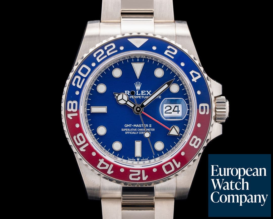 Image of Rolex 126719BLRO GMT-Master II 18K White Gold Blue Dial