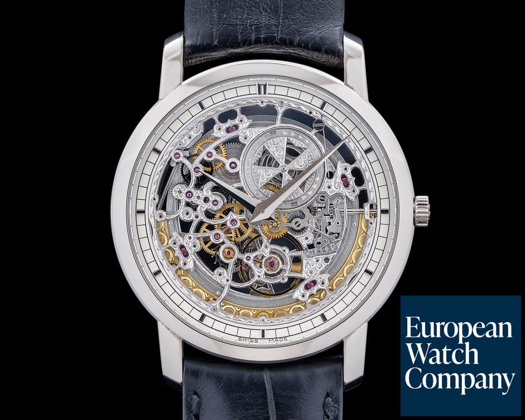 Image of Vacheron Constantin 43178/000G-9393 Traditionnelle Openworked 18K White Gold Skeleton Dial