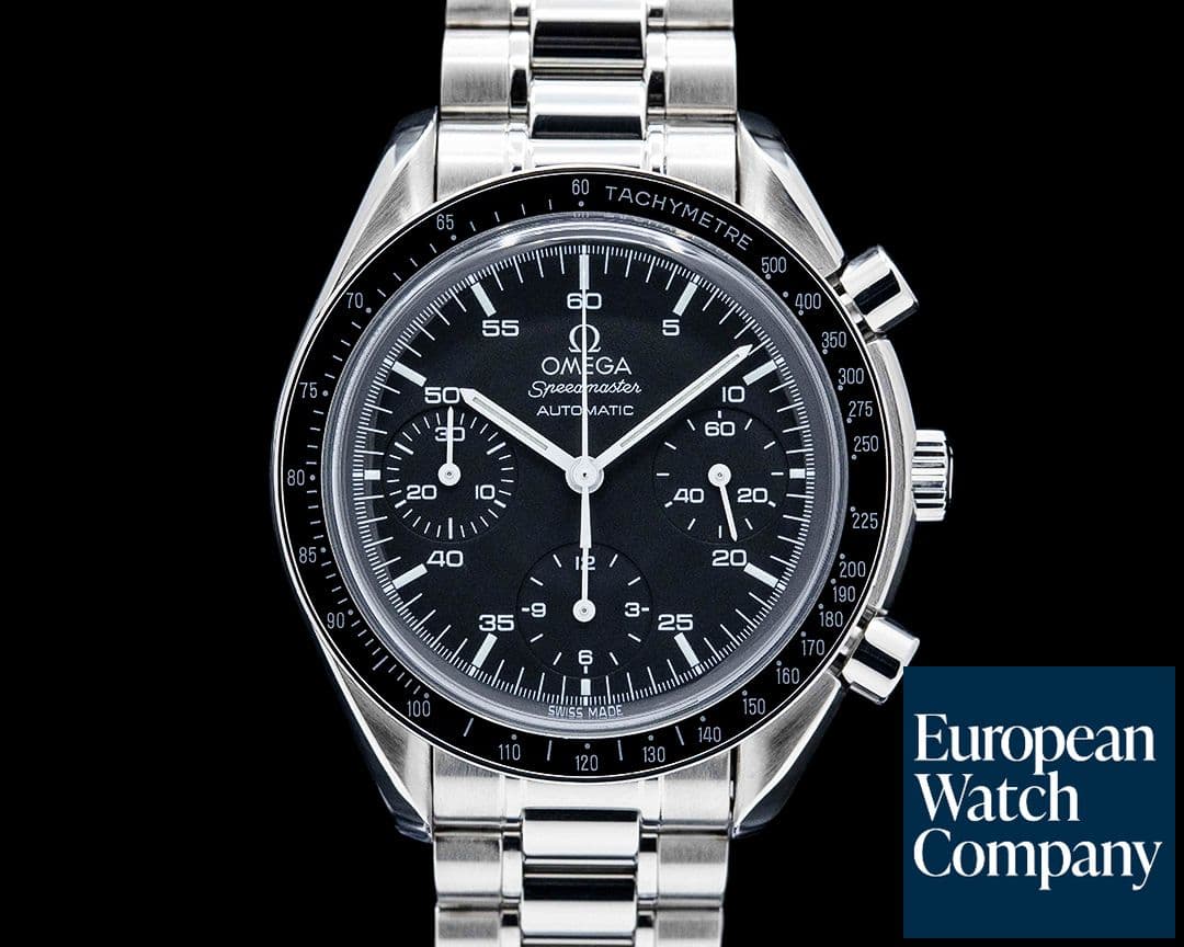 Image of Omega 351.05.000 Speedmaster Reduced Stainless Steel Black Dial