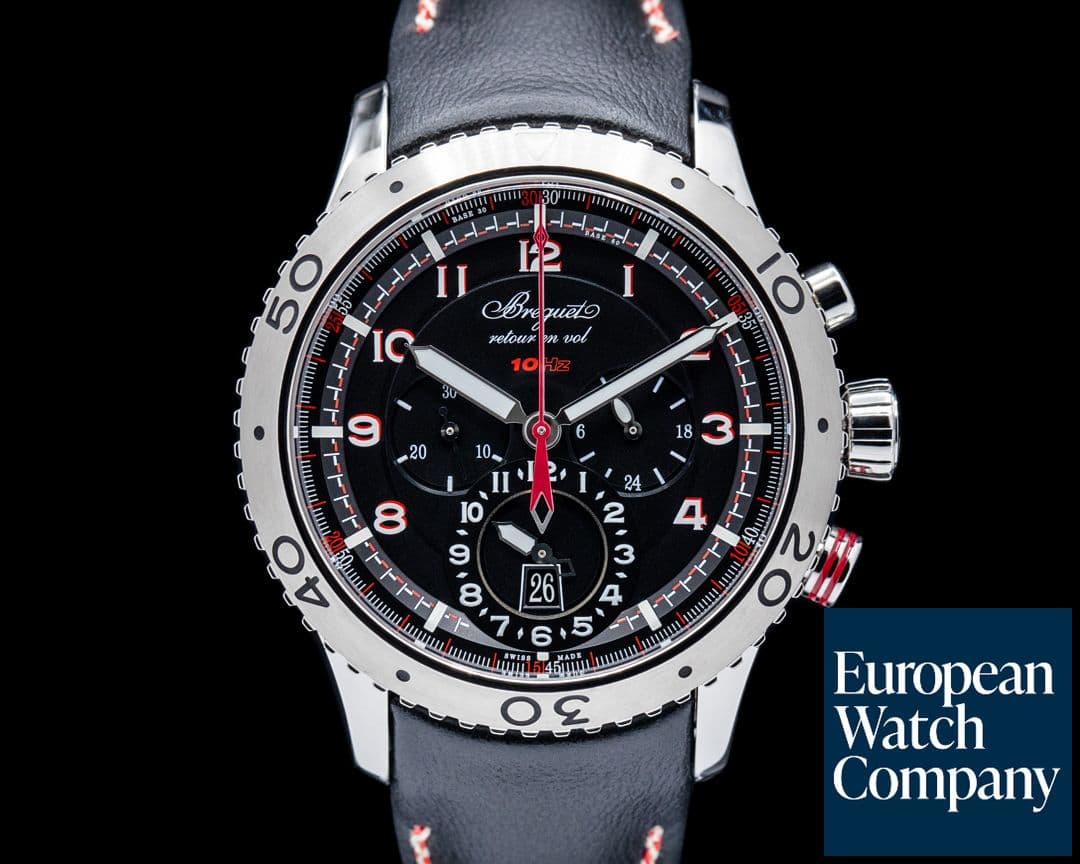Image of Breguet 3880ST Type XXII 44mm SS Black Dial