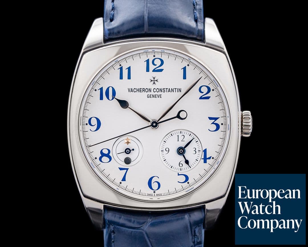 Image of Vacheron Constantin 7810S/000G-B050 Harmony Dual Time 18K White Gold Silver Dial
