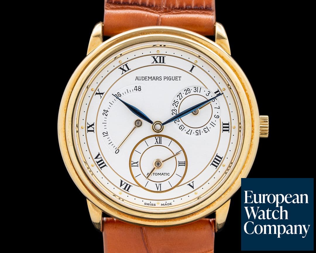 Image of Audemars Piguet 25685BA Jules Audemars Dual Time 18K Yellow Gold White Dial