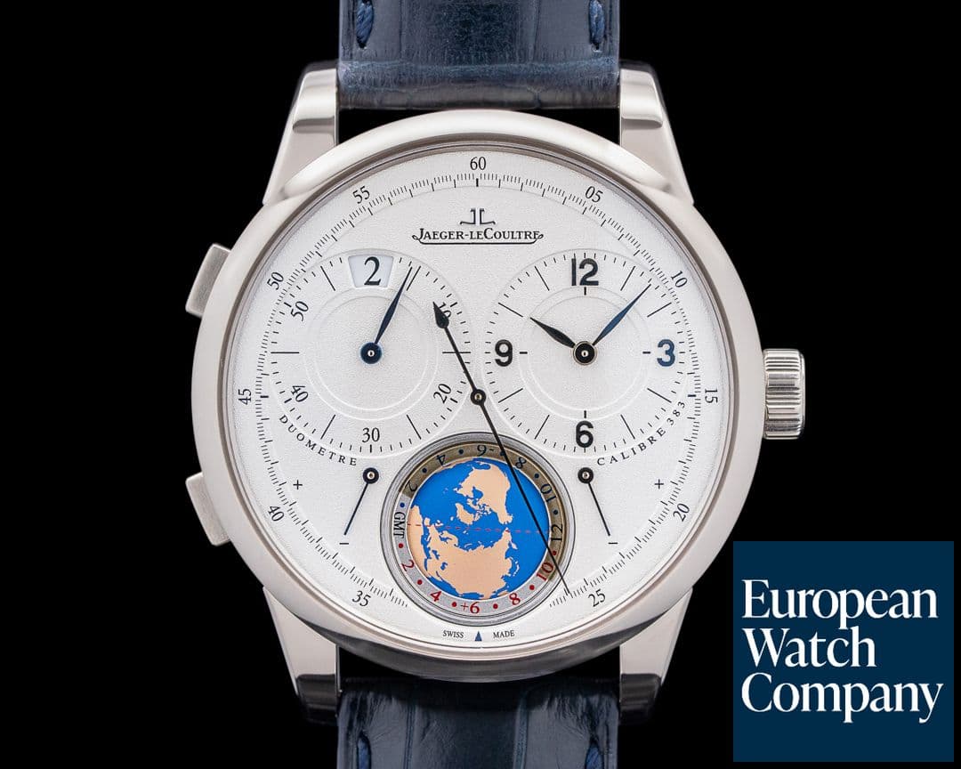 Image of Jaeger LeCoultre Q606352J Duometre Unique Travel Time 18K White Gold Silver Dial LIMITED
