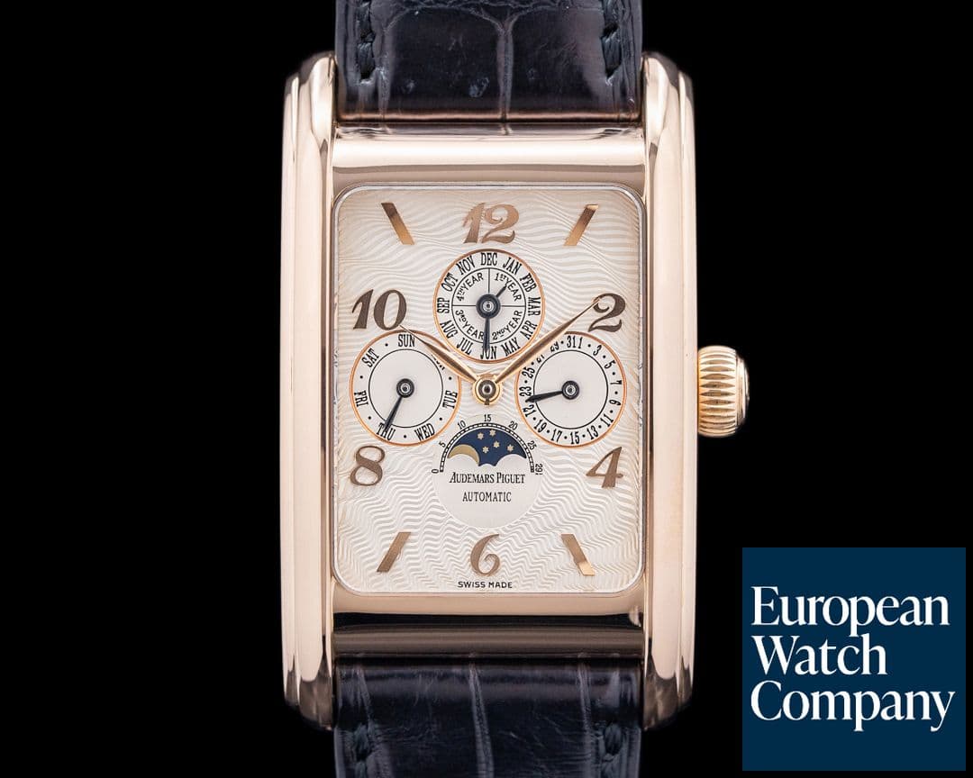 Image of Audemars Piguet 25911OR Edward Piguet Perpetual Calendar 18K Rose Gold Silver Dial