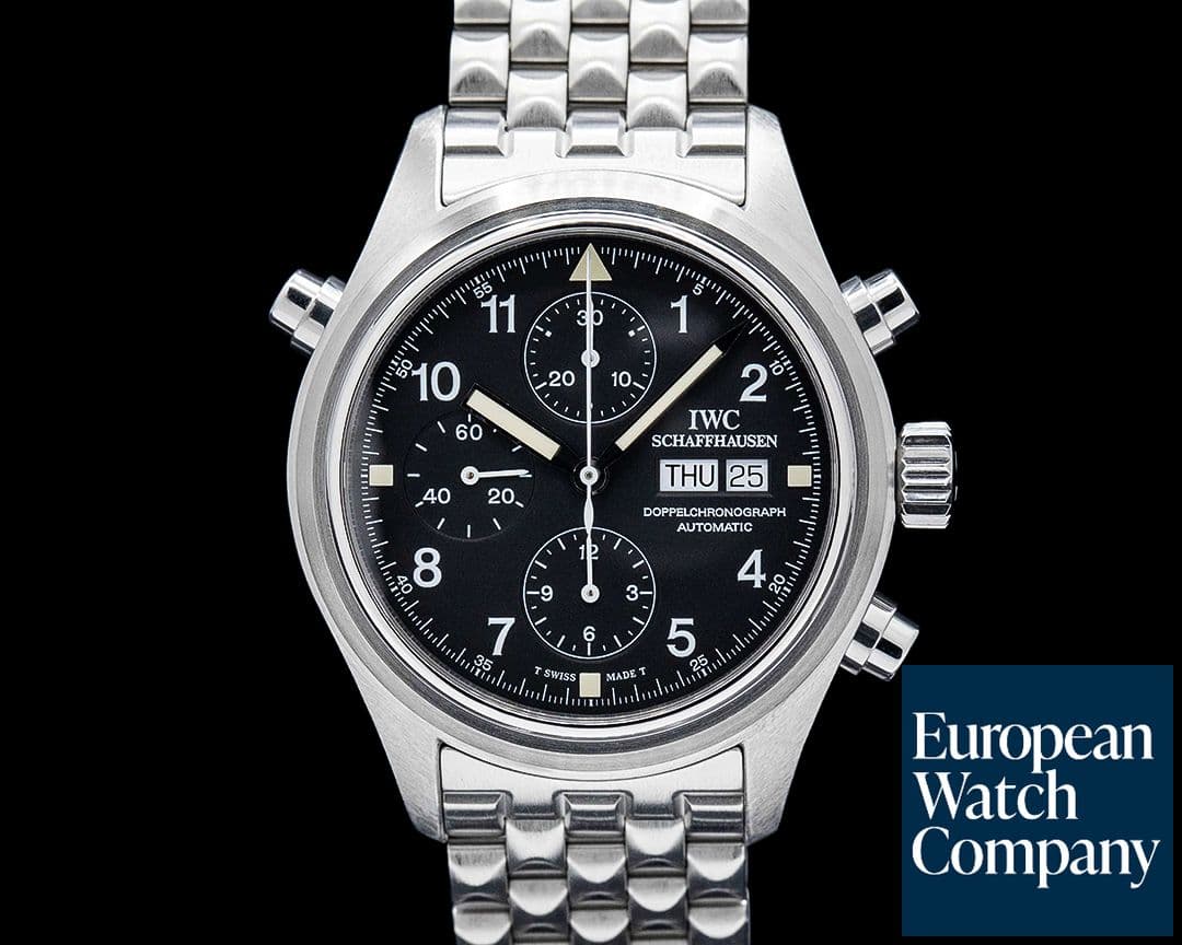 Image of IWC IW3713 Pilot Doppelchronograph Automatic SS Black Dial