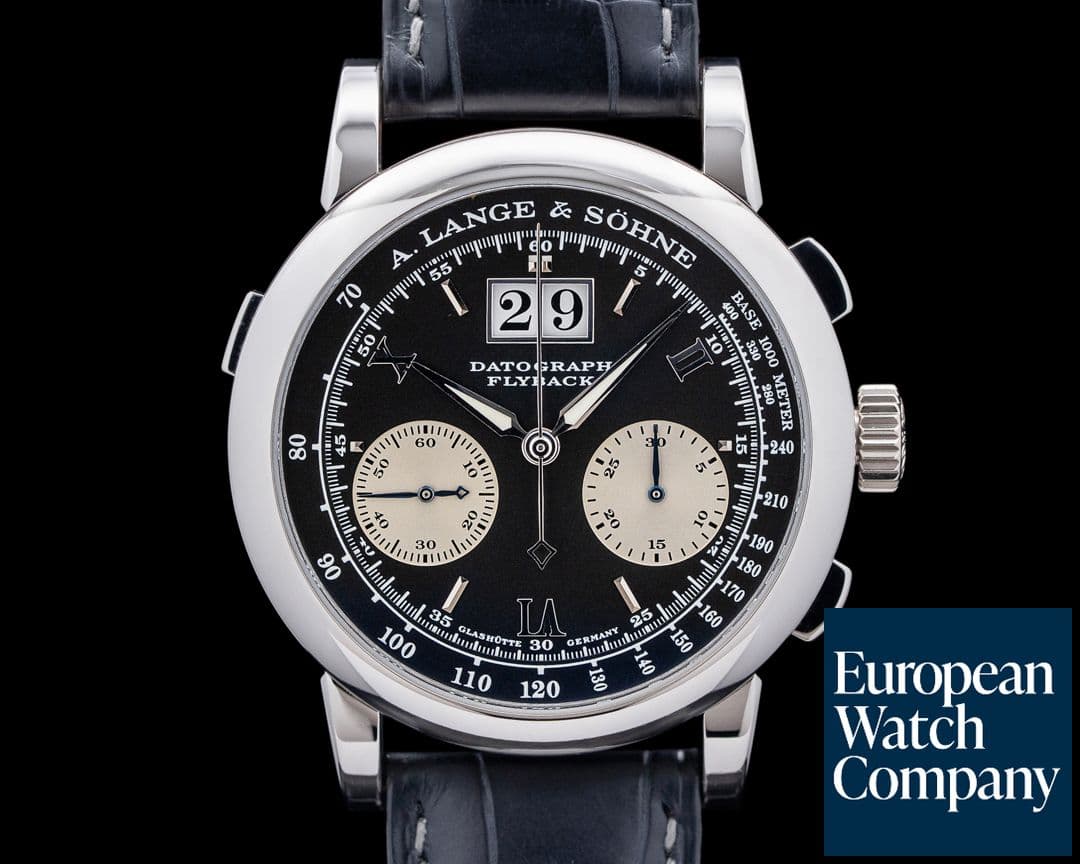 Image of A. Lange and Sohne 403.035F Datograph Flyback Platinum Black Dial