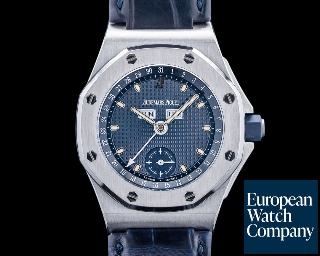 Image of Audemars Piguet 25808ST Royal Oak Offshore Triple Calendar SS Blue Dial