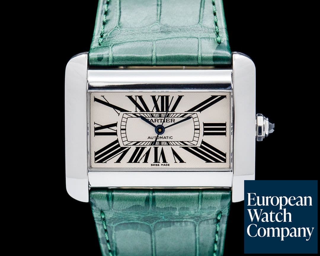 Image of Cartier 2612 Tank Divan SS Ivory Dial