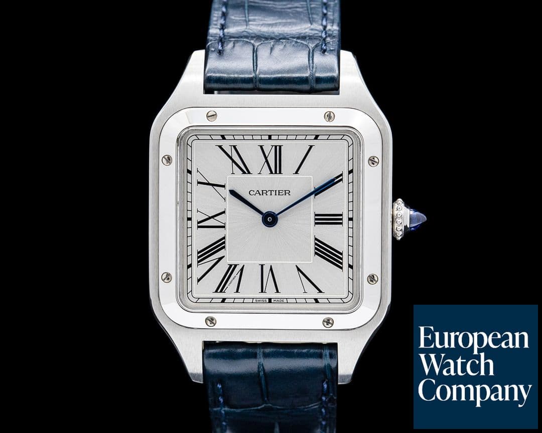 Image of Cartier WSSA0022 Santos-Dumont SS Silver Dial