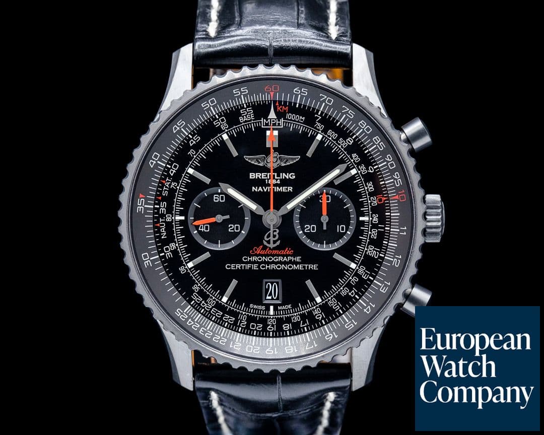 Image of Breitling Navitimer 01 46MM "Blacksteel" Black Dial