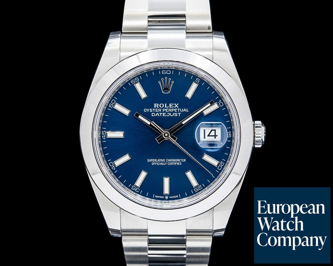 Image of Rolex 126300 Datejust 41MM SS Blue Dial 2024