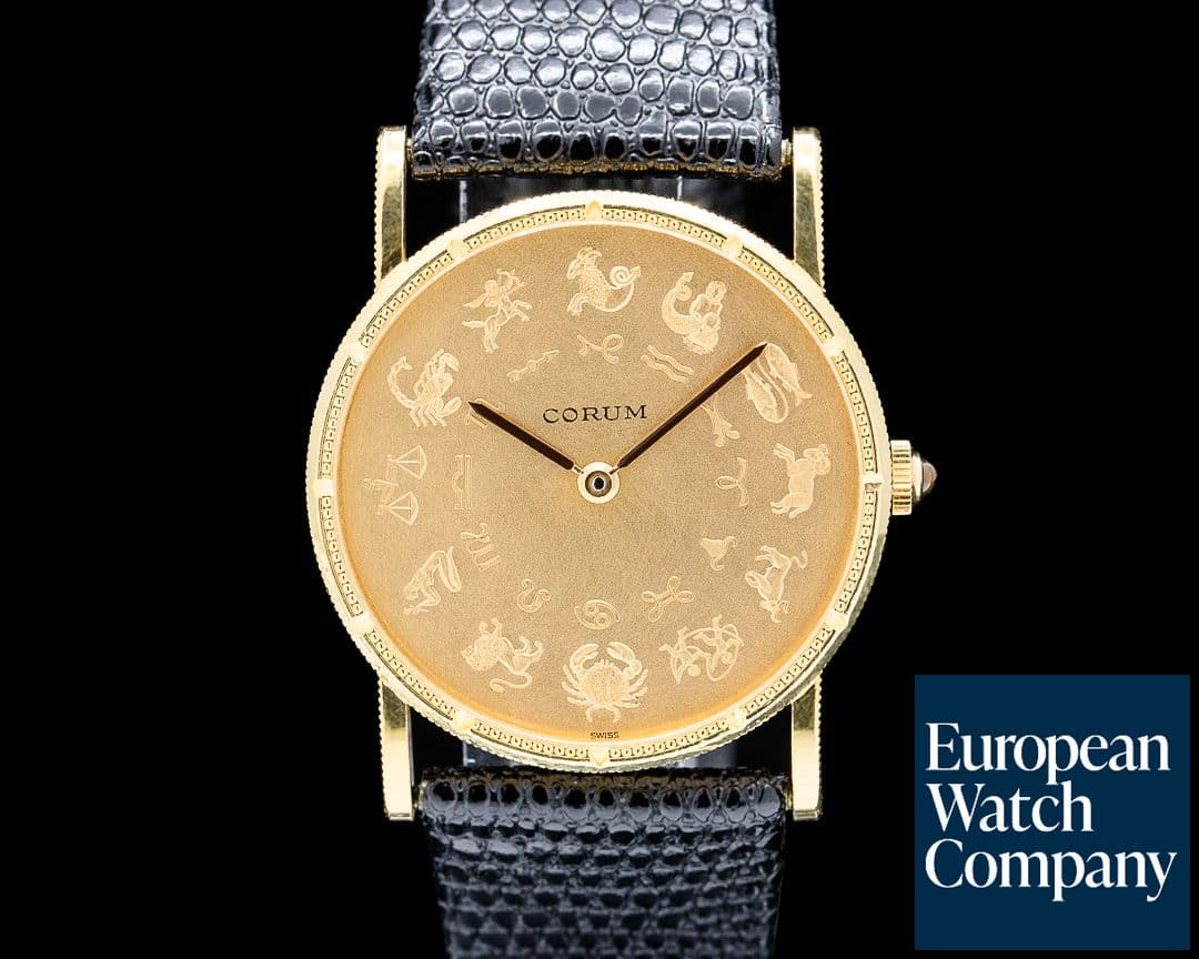 Image of Corum 57245.56 Astrological Zodiac 18K Yellow Gold Champagne Dial