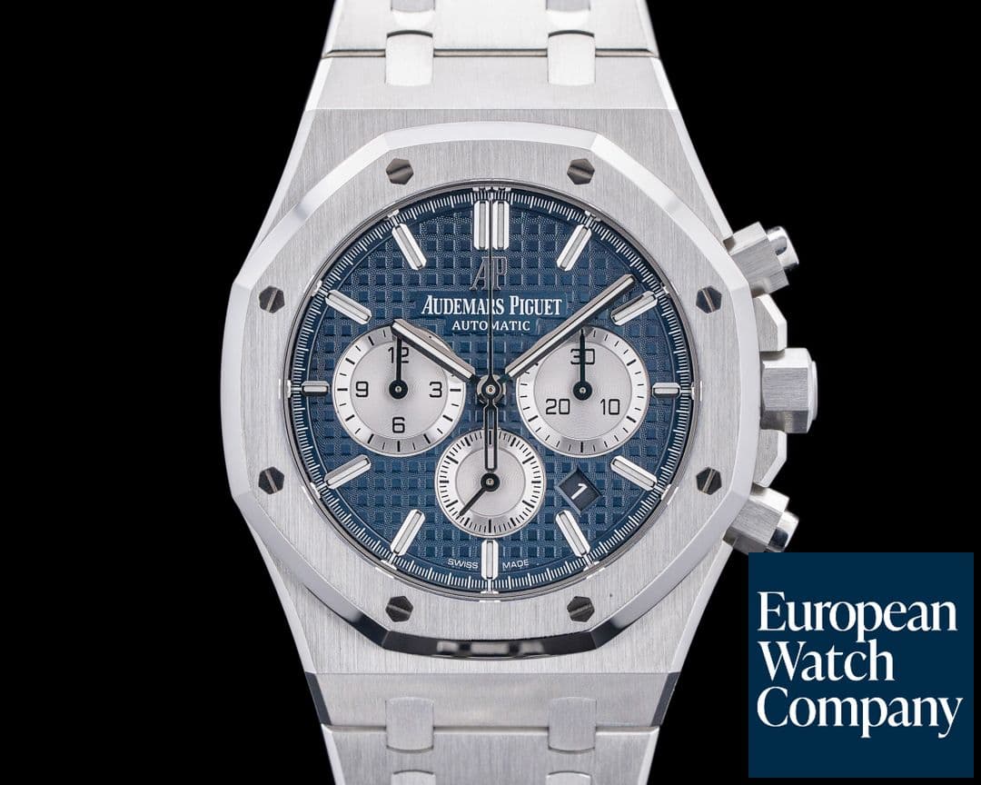 Image of Audemars Piguet 26331ST Royal Oak Chronograph SS Blue Grande Tapisserie Dial