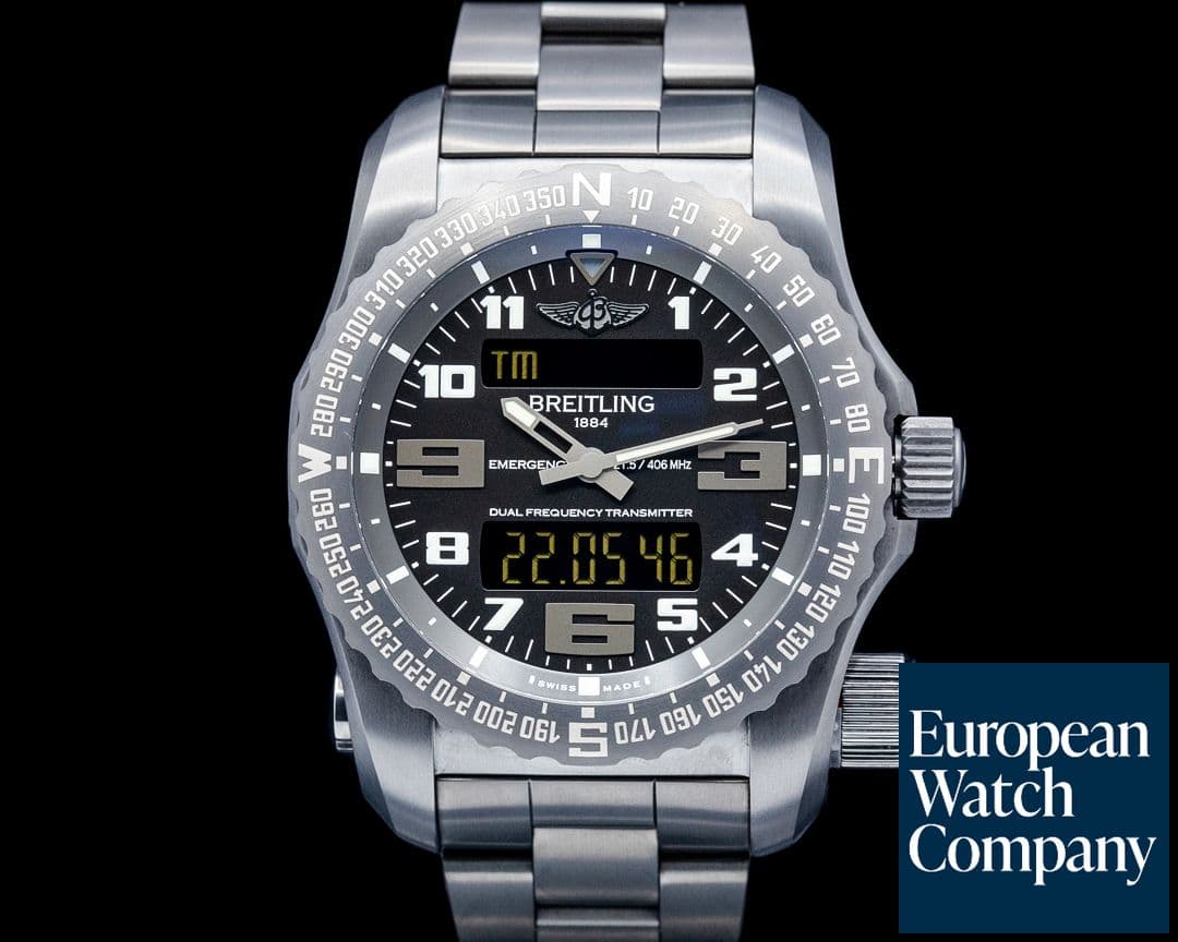 Image of Breitling Emergency DLC-Coated Titanium Black Dial