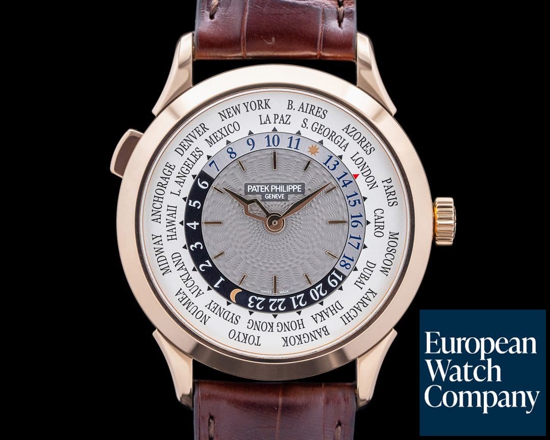 Image of Patek Philippe 5230R World Time 18K Rose Gold Silver Dial